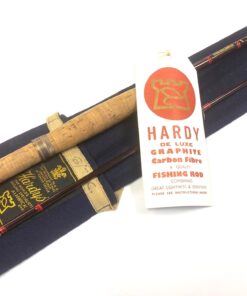 Hardy Graphite DeLuxe 9′ 2 Piece Carbon Trout Fly Rod #6/7 With Bag And Hardy Tube