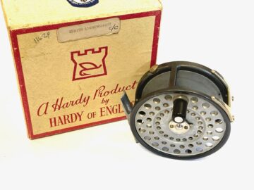 Hardy Zenith vintage alloy wide drum 3 3/8 fly reel LHW RHW with box