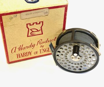 Hardy Zenith vintage alloy wide drum 3 3/8 fly reel LHW RHW with box