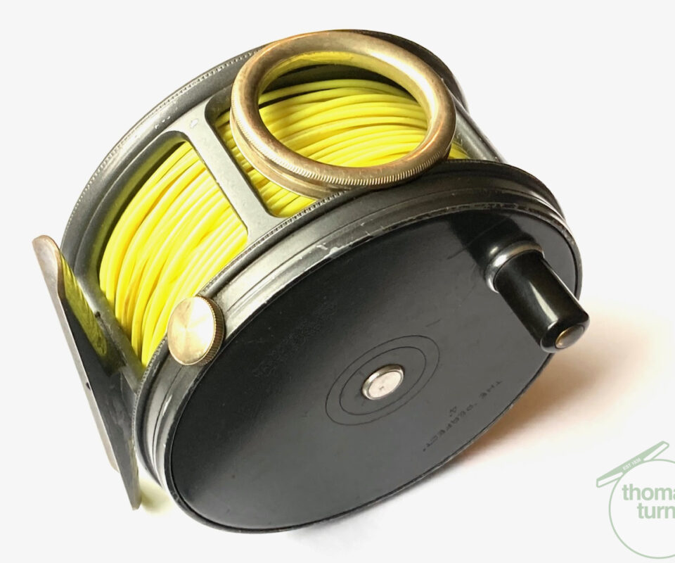 Hardy Perfect 4.25" Wide Drum Salmon Fly Reel With Line Guard 1950's