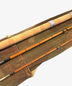 Hardy H W Worming 10' Rod Three Piece Cane With Camo Bag RARE