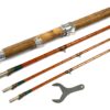 Hardy Lock Leven 11' 6" Three Piece Cane Salmon Rod Plus Spare Tip Superb