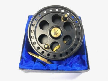 Dave Swallow Early Mk2 4.5″ Centrepin Trotting Reel Black Finish For Barbel Chub Pike Tench