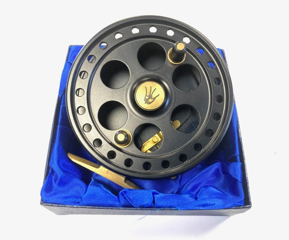 Dave Swallow Early Mk2 4.5″ Centrepin Trotting Reel Black Finish For Barbel Chub Pike Tench