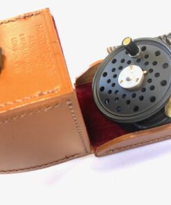 Hardy St George Junior 2 9/16 Trout Fly Reel RHW Line Guide & Leather Case