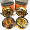 Pair Of Shimano Biocraft XTR LA78 Fly Reels With Spare Spools, Line and Cases