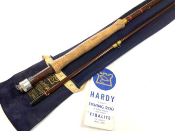 Hardy Richard Walker Reservoir Superlite 9’ 3″ Two Piece Trout Fly Rod Line #7/8 With Bag Tags