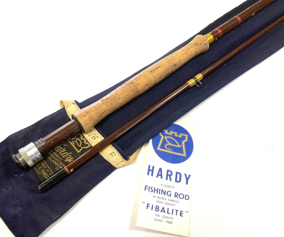 Hardy Richard Walker Reservoir Superlite 9’ 3″ Two Piece Trout Fly Rod Line #7/8 With Bag Tags