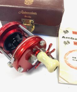 Abu Sweden Vintage Ambassadeur 5000 Multiplier Reel Black Spool With Case