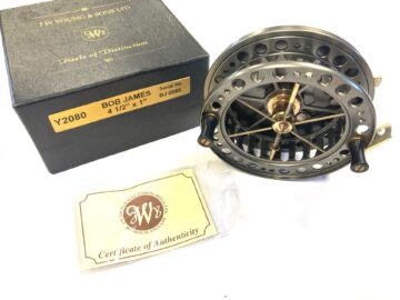 J W Young BJ 2080 Centrepin Trotting Reel 2009 With COA And Box #585