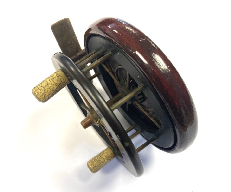 Alternative view of Rare Allcock Coxon 3.5&Prime; Aerial Four Spoke Reel 4018A - T2 1905-28