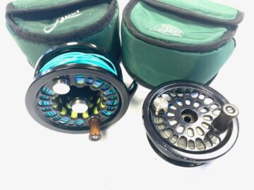 Abel USA Super 8 Saltwater Fly Reel Black Finish With Spare Spool + Padded Case