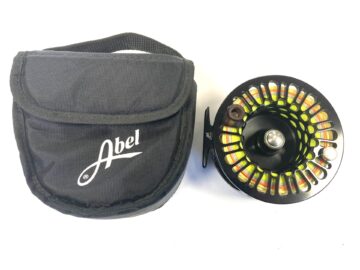 Abel Super 12W Atlantic Salmon Fly Reel With Pouch Black Finish