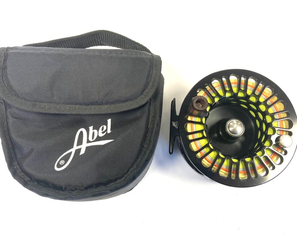 Abel Super 12W Atlantic Salmon Fly Reel With Pouch Black Finish