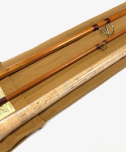 R Chapman Ware Dennis Pye 700 10′ 3 Piece Split Cane Rod And Bag - Superb