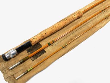 Hardy Taupo 9' 6" 3 Piece Cane Trout Fly Rod With Bag 1959