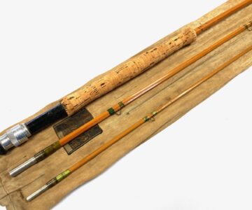 Hardy Taupo 9' 6" 3 Piece Cane Trout Fly Rod With Bag 1959