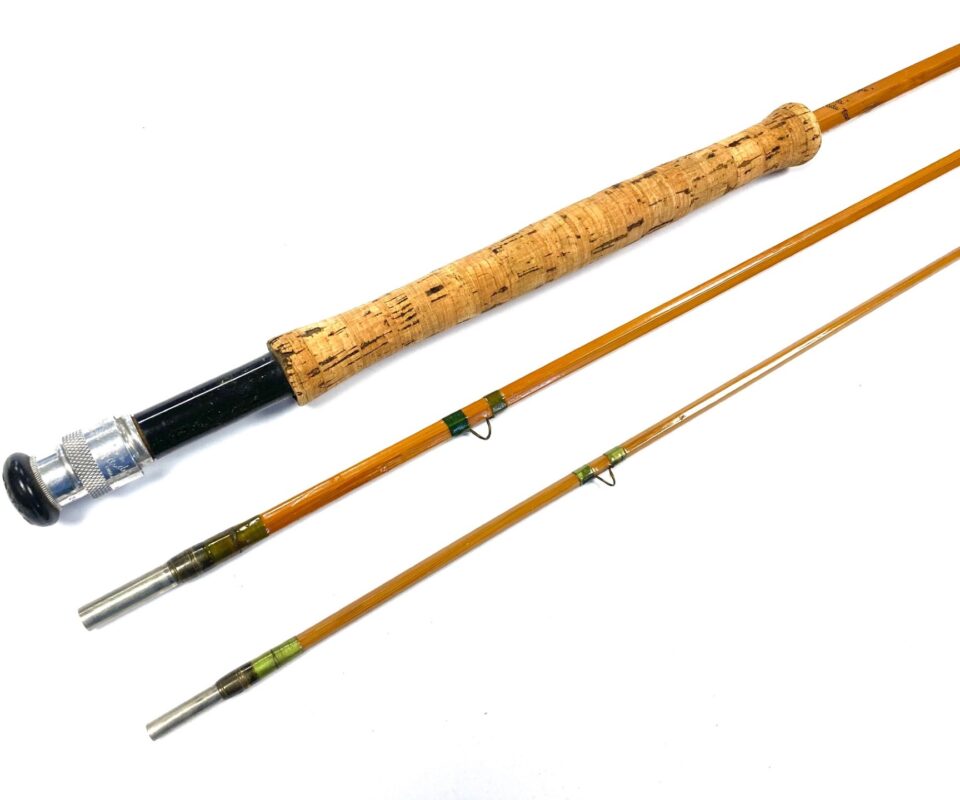 Alternative view of Hardy Taupo 9' 6" 3 Piece Cane Trout Fly Rod Line #7 With Bag 1959