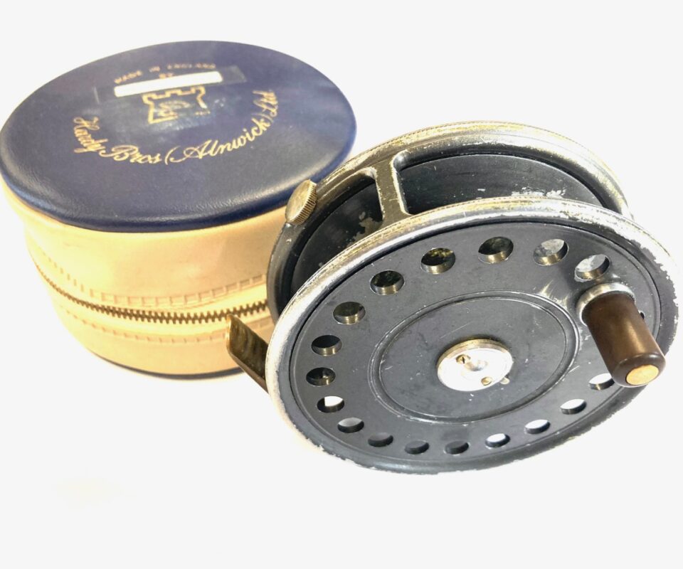 Hardy St John 3 7/8″ trout fly reel in Hardy case