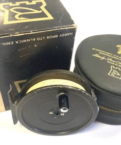 Hardy Viscount 140 light alloy classic fly reel with Hardy pouch and box