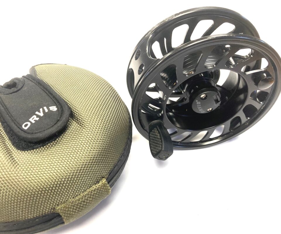 Orvis Mach VI large arbor salmon fly reel made in England 4.5″ With Case