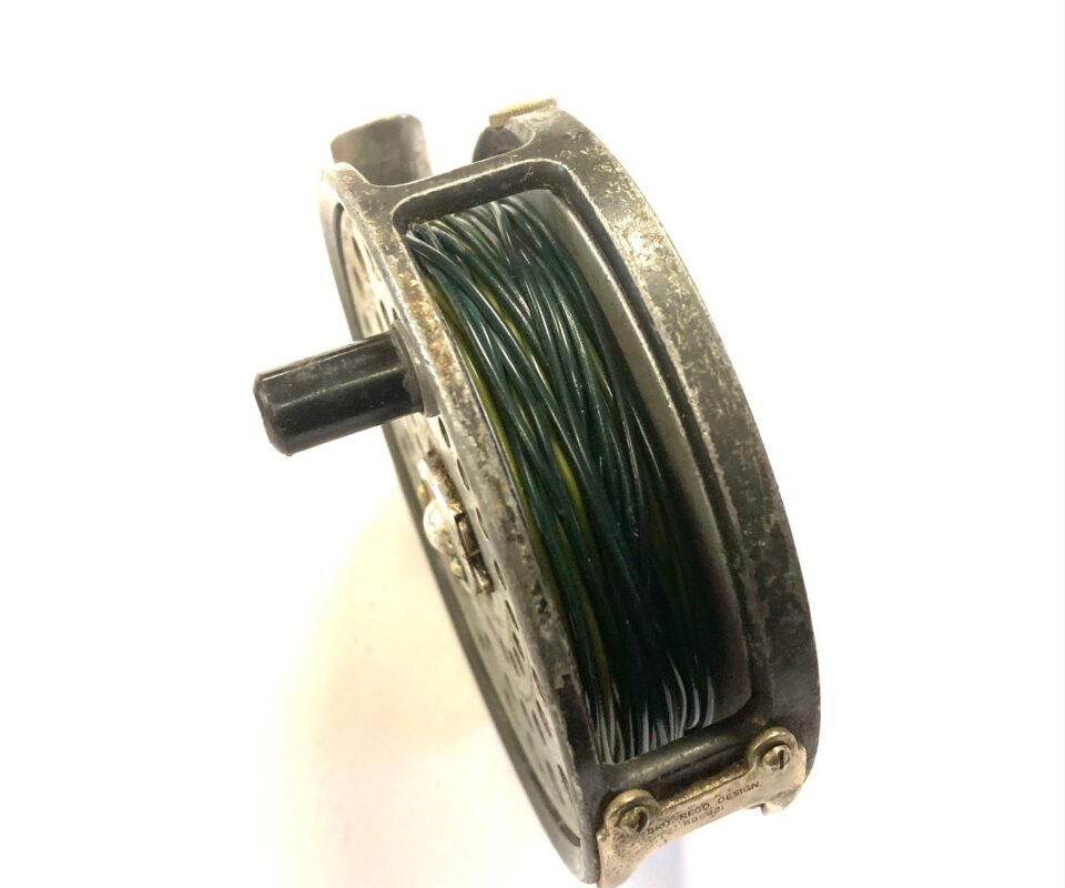 Alternative view of Hardy Princess 3.5″ vintage alloy fly fishing reel with Hardy case