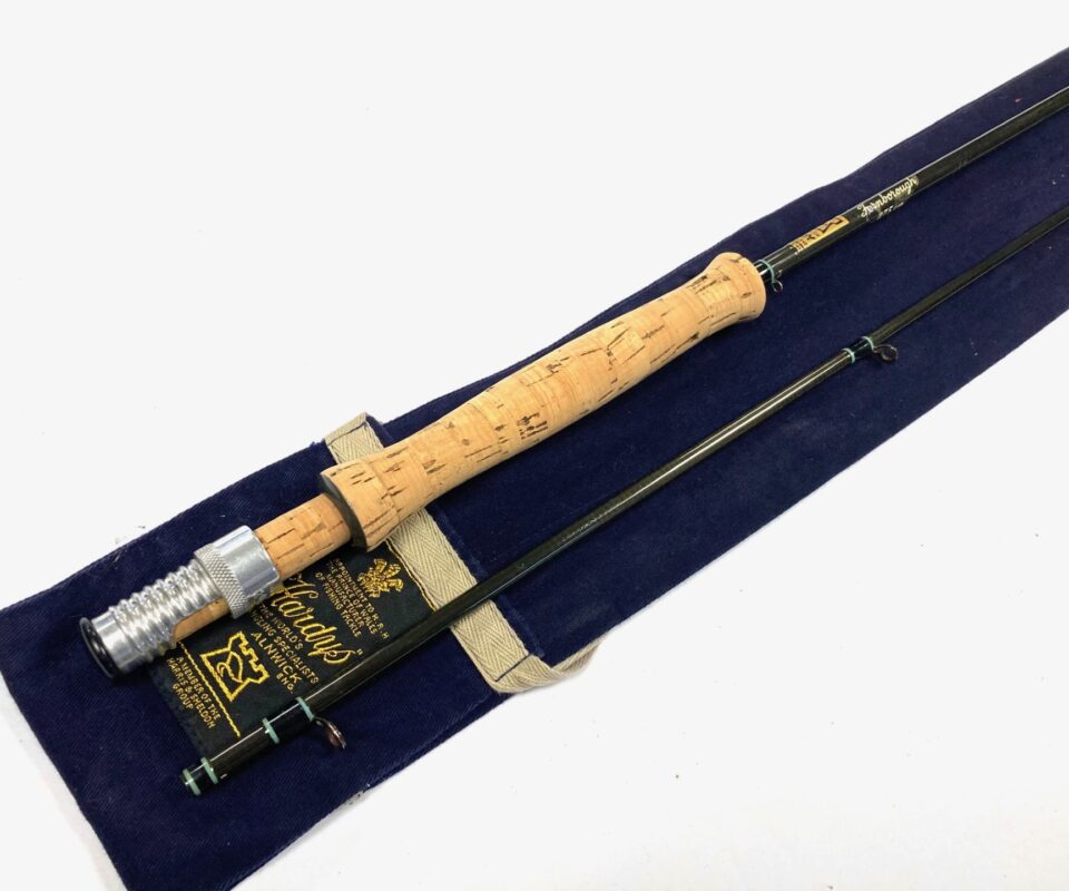 Hardy Richard Walker Farnborough No 1 9′ 2 Piece Carbon Fly Rod #7/8 And Bag