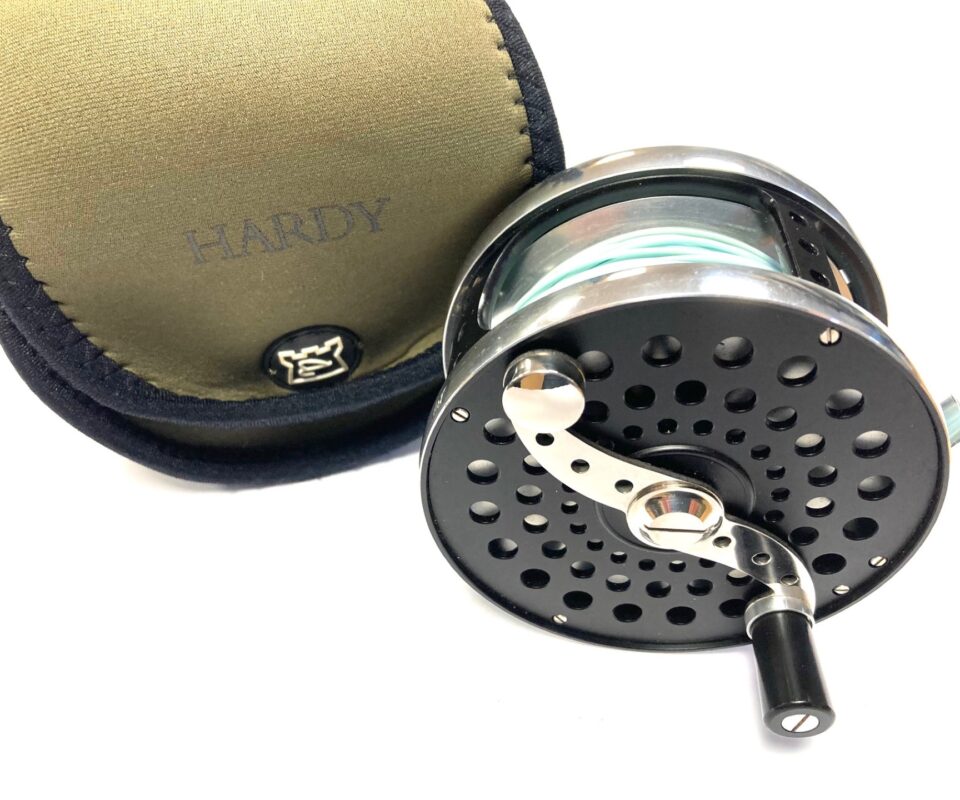 Hardy Cascapedia MK II #8/9 salmon fly reel with pouch