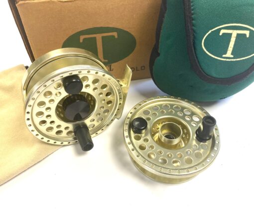 Tibor ‘The Freestone’ reel by Ted Juracsik, spare spool case & Box