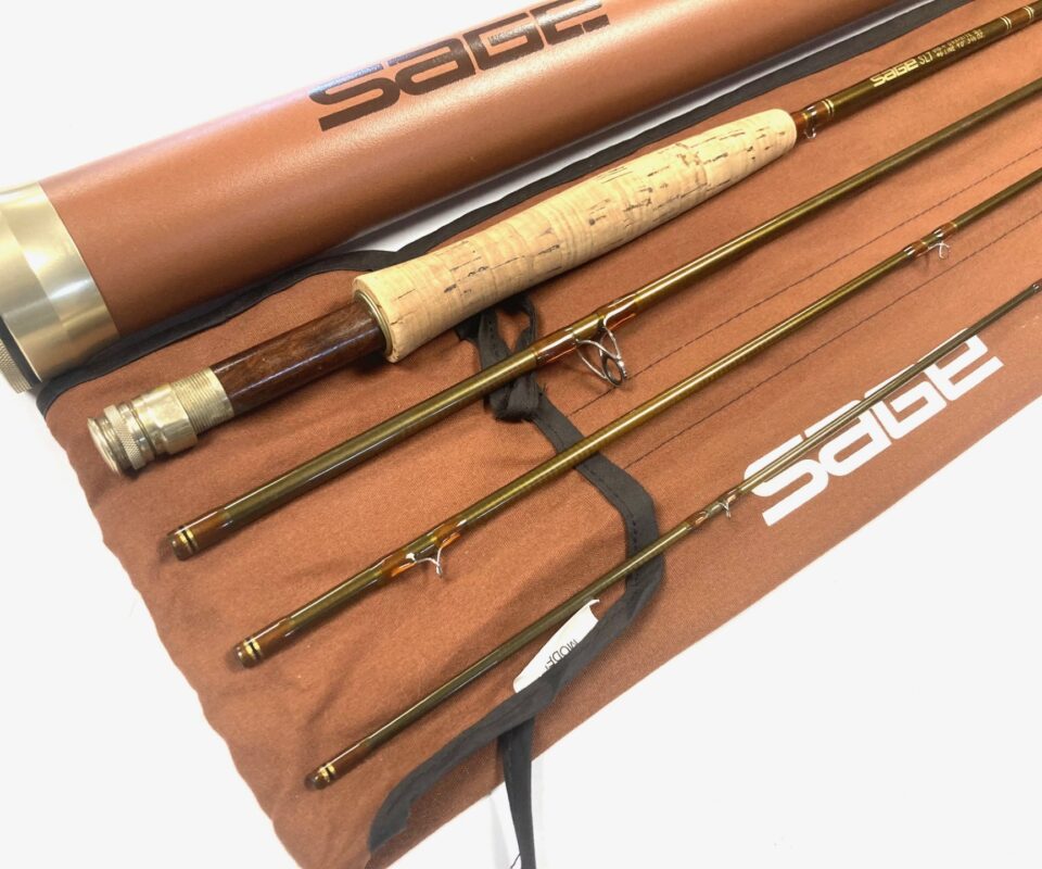 Sage SLT 480 Graphite IIIe 9′ Trout Fly Rod Line #6 With Bag And Tube