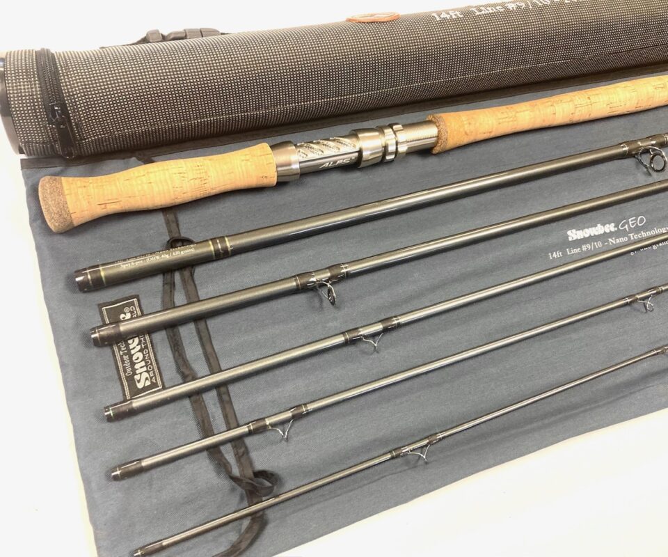 Snowbee GEO 14' Salmon Fly Rod Line #9 With Bag And Case Fine Condition