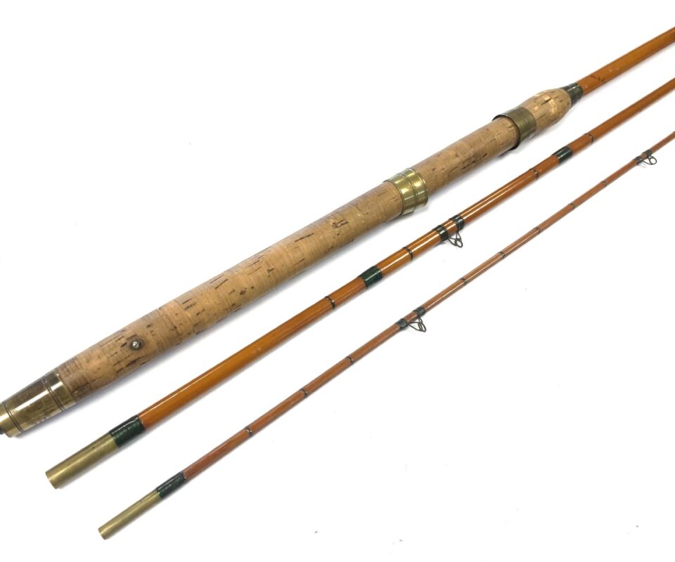 Hardy No 3 Wallis All Round Cane Rod Whole Cane Butt 3 Piece With Bag
