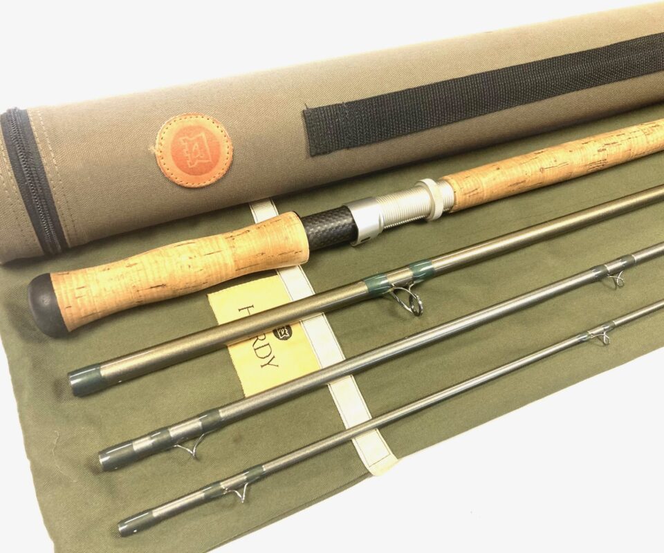 Hardy Swift MK II 15′ 4 Piece Salmon Fly Rod Line #10 With Bag And Tube