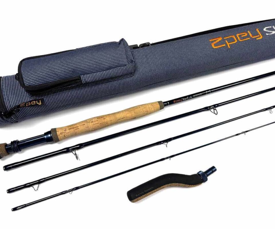   Zpey Switch 9' True Blue Trout Fly Rod Line #8 With Bag & Outer Case