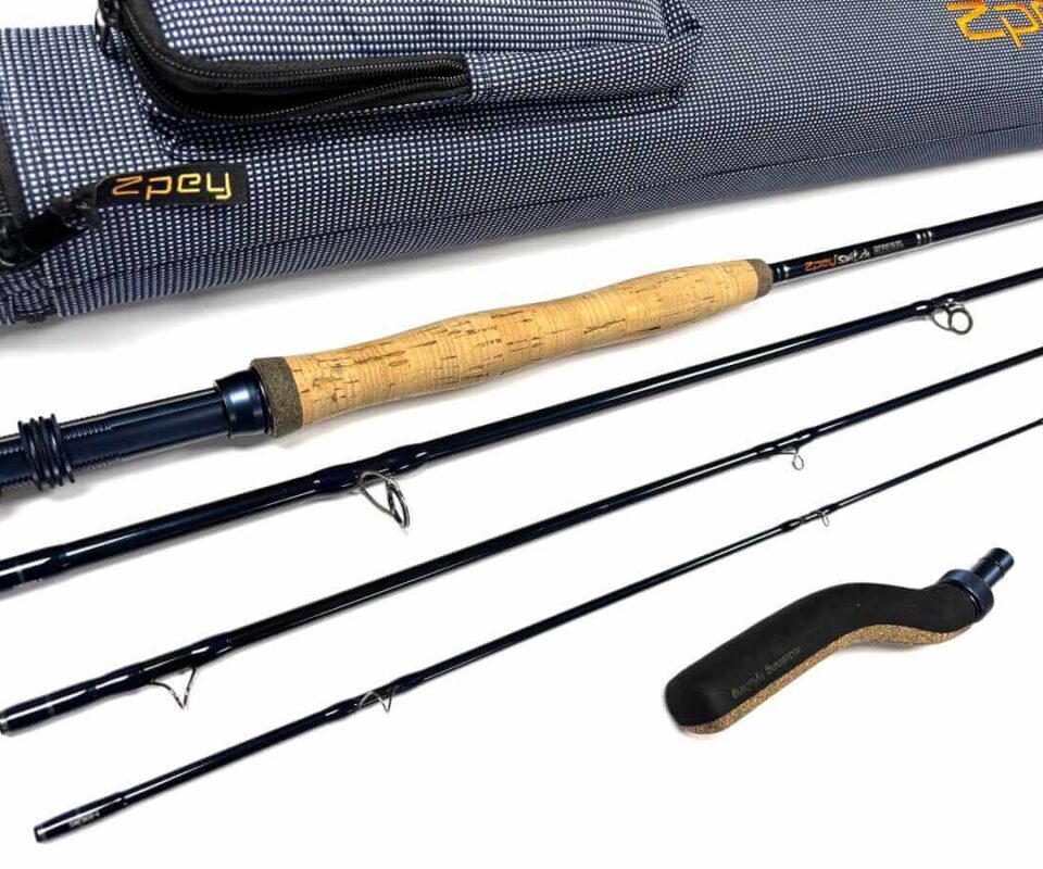   Zpey Switch 9' True Blue Trout Fly Rod Line #8 With Bag & Outer Case