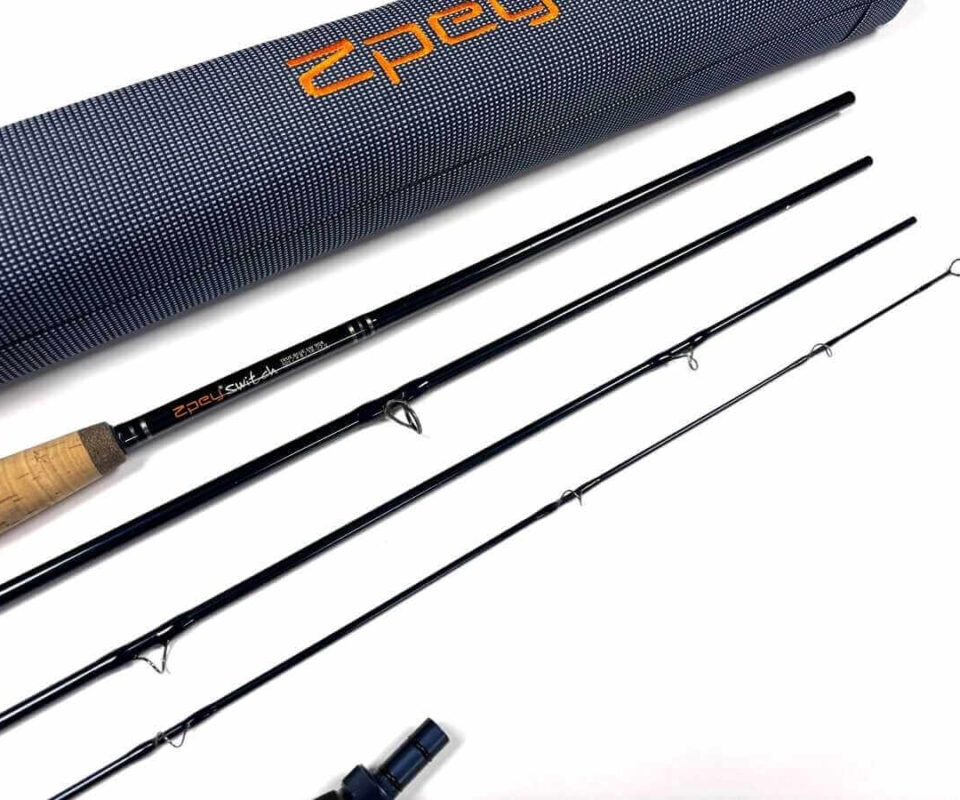   Zpey Switch 9' True Blue Trout Fly Rod Line #8 With Bag & Outer Case