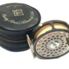 Hardy LRH Lightweight 3 1/8″ trout fly reel with padded case classic user