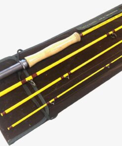Temple Fork 9′ Outfitters #7 Yellow Jacket Instructor 4 Piece Trout Rod Superb Condition With Bag