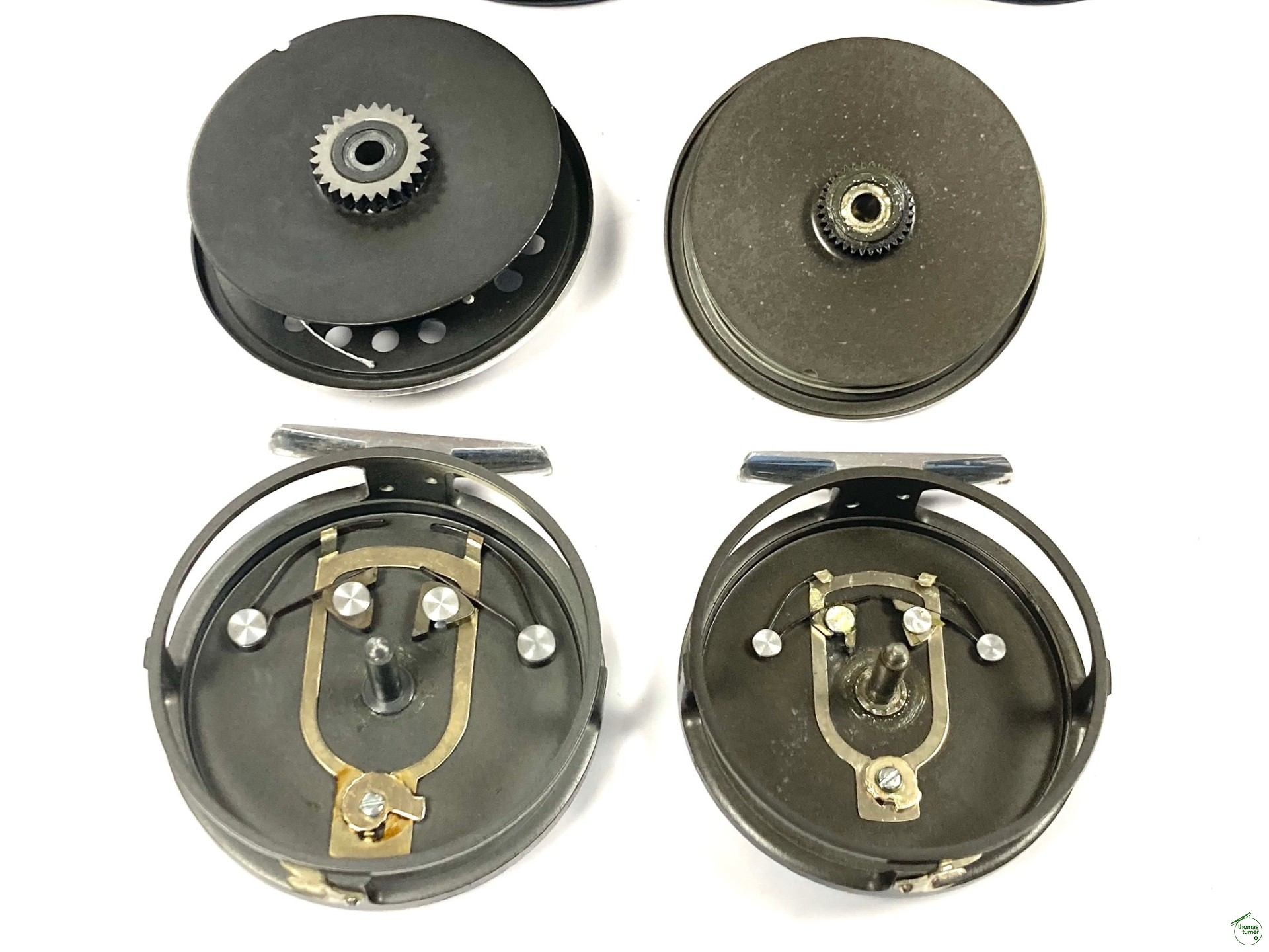 Pair of Hardy Marquis Trout Fly Reels #7 & #8/9 Plus Cases