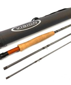 Vision ATOM 9′ Line #6 Trout Fly Rod In Case Superb