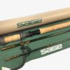 Sage Graphite IV 12’ 6″ 3 piece Switch fly rod #8 fine with bag and Sage alloy tube