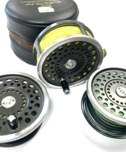 Hardy Marquis No 2 Salmon Fishing reel with two spare spools, line & case