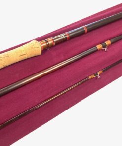 Alternative view of Hardy Sovereign Salmon Fly rod 15' 6" three piece carbon #10 Spey Tweed fly casting with bag super condition