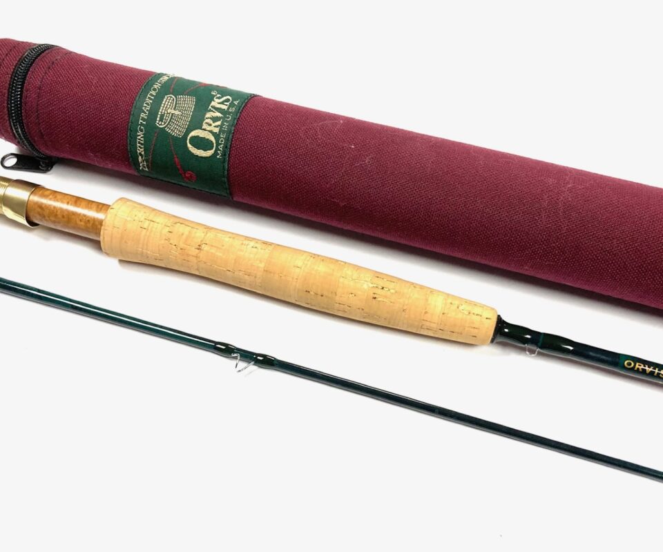 Orvis 8’ 4″ Trident TLS Mid Flex 6.5 2 Piece Trout Fly Rod With Case Fine