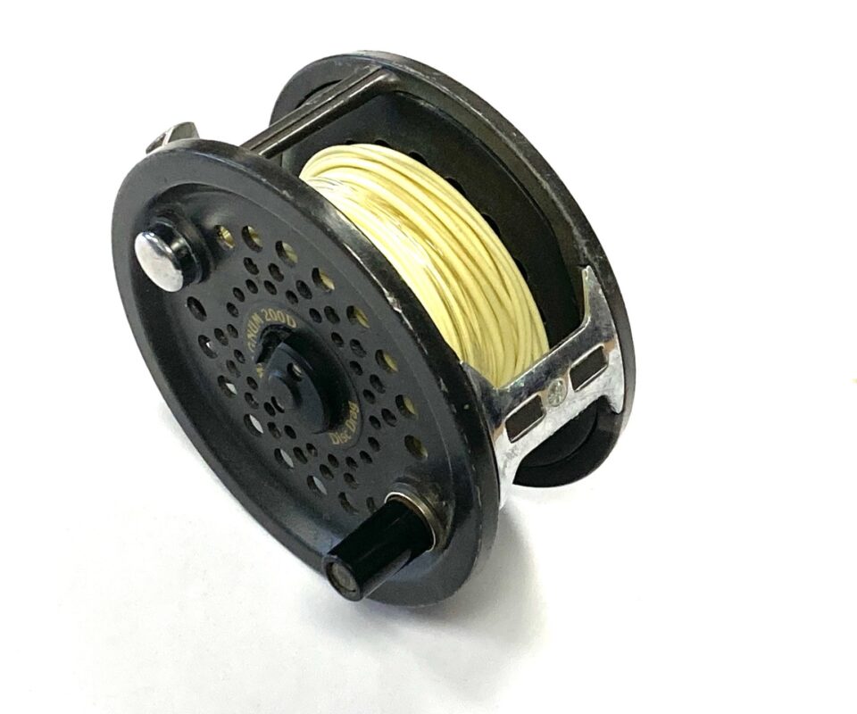 Alternative view of British Fly reels Magnum 200D disc drag spey salmon fly reel