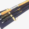 Hardy 12′ 6″ Glass Fibre Salmon Fly Rod 3 Piece Line #9 And Bag