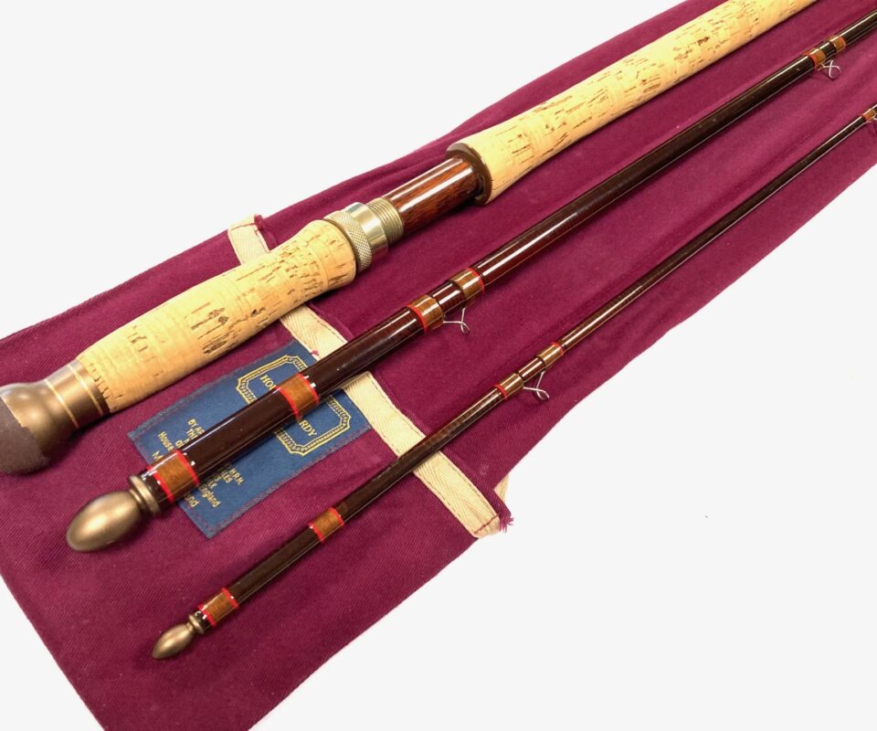 Hardy Sovereign Salmon Fly rod 15′ 6″ three piece carbon #10 Spey Tweed fly casting with bag super condition