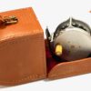 Hardy 2 1/2" Bougle Repro Trout Fly Reel With Leather Case