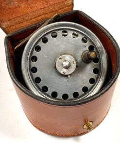 Hardy St George 3 3/8″ three screw trout fly reel RHW with agate line guide & case