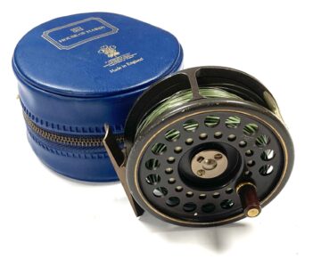 Hardy The Golden Prince 7/8 brown anodised fly reel with Hardy case